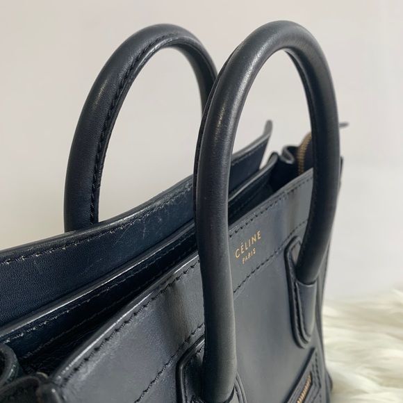 Celine Nano Luggage in Navy blue - Picture 4 of 16